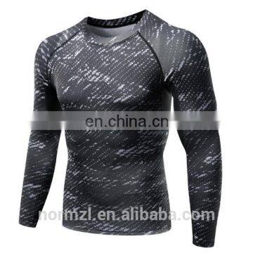 Wholesale mens wear compression long slevee compression clothing