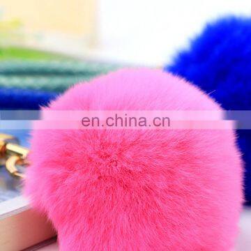 Cute Boutique Fur Pom Pom Gift Rabbit Fur Pendant for Decoration photo-2