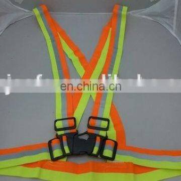 Two color reflective elastic safety belt for biking / walking /running