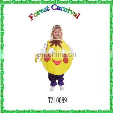 TZ10089 Fashion Plush Yellow Ball Costumes For Kids Wholesale