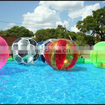 colorful inflatable water rolling ball