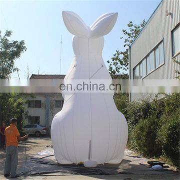 Customized Giant White Rabbit Model/rabbit Cartoon Inflatable With LED Light photo-4