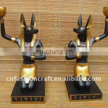 New Egyptian decoraion polyresin candle holder