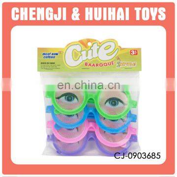 Cosmetic set cute colorful plastic fake glasses for kids