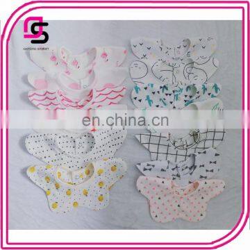 Wholesale cute baby bandana bib fashion soft bib for drooling teething