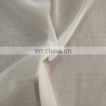 100% linen jersey fabric in white color with soft handfeel