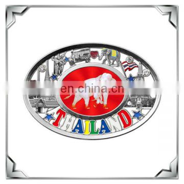 Thailand elephant metal plate tourist souvenir