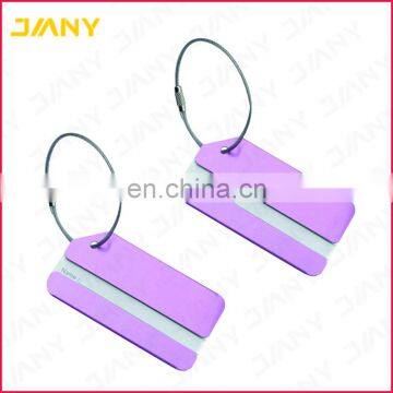 Custom Wholesale Blank Aluminum luggage tag for Weddings