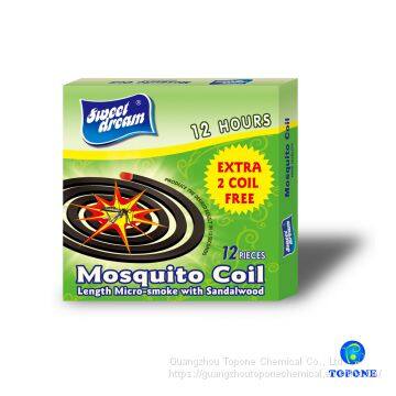 High quality China black mosquito coil for killing mosquitos with 138mm