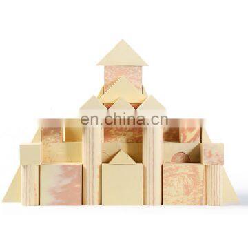 Melors wood grain type EVA Strong Adhesive eva wooden foam building blocks Factory