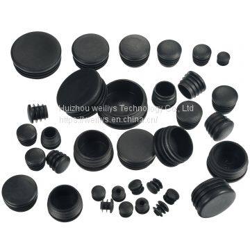 Tube Pipe Plug Black Round Plastic Plugs, Glide Insert End Caps for Chair Table Stool Leg photo-2