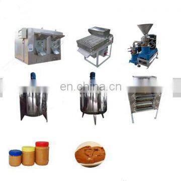 peanut butter roasting baking machine peanut roasting/peeling/grinding /mixing production line