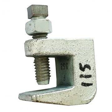 Galvanized iron beam clamp