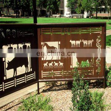 Laser cutting metal garden ornaments horse sculpture