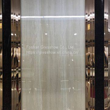 600*1200mm Wood Line Beige Polished Porcelain Tile