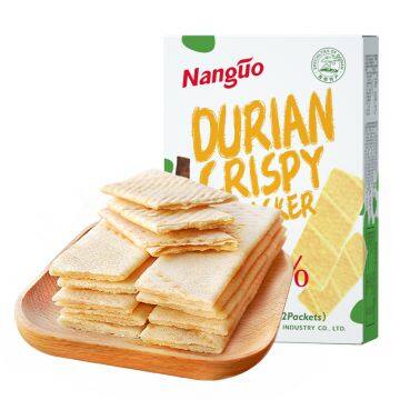 Crispy biscuit Halal Sweet durian Cream Cracker sweet cookies from China manufacturer