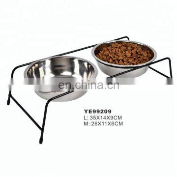 Hangzhou Tianyuan Pet Products Factory Raised Metal Pet Dog Cat Food Bowl With Stand photo-3