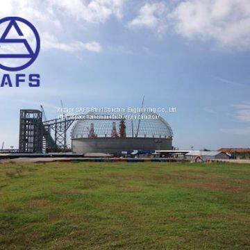 SAFS Cost Saving Bolt Connection Steel Structure Space Frame Dome Coal Stock Yard photo-3