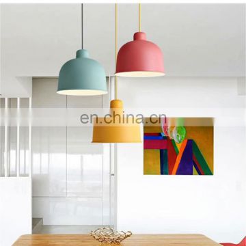 Nordic simple creative multi-color home light led pendant modern chandelier for cafe bar