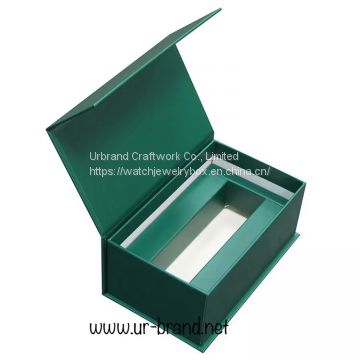 Magnetic packaging gift box matching paper inner book-shaped box style with color printing unique style