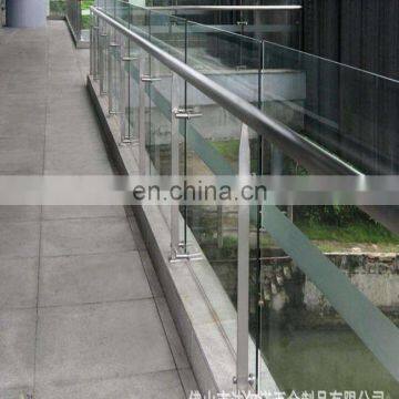 stainless steel tempered laminated glass fence