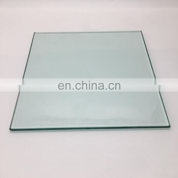 Safety clear tempered glass with flat ground edge price