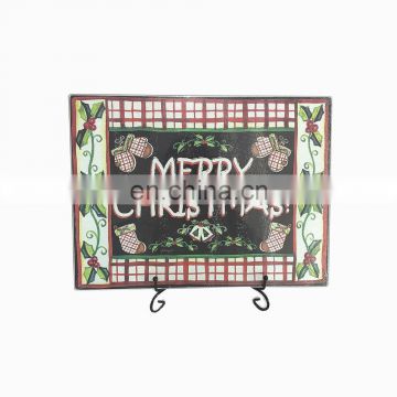 Merry Christmas Design Tempered Glass Kitchen Chopping Cutting Boards