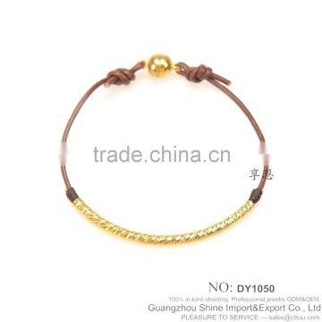 Copper Leather Banglrs Brass Magnetic Bracelet Benefits for 2015 Hot Sale photo-5