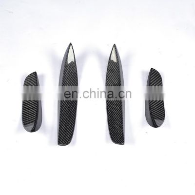 Front Bumper Fins Canards for Mercedes Benz C-Class W205 C63 AMG 15-17