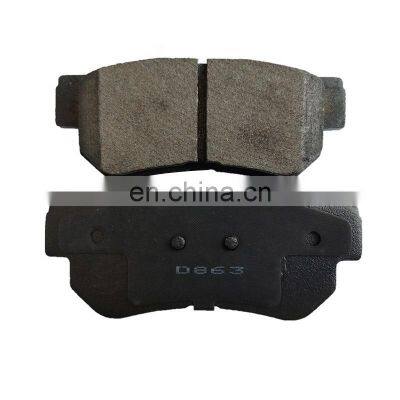 hot sale auto spare car parts break pad D813 D863 brake pad for HYUNDAI/KIA aftermarket