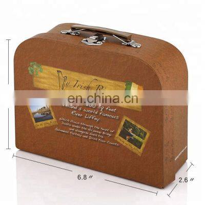 Handmade storage gift boxes cardboard suitcase kids