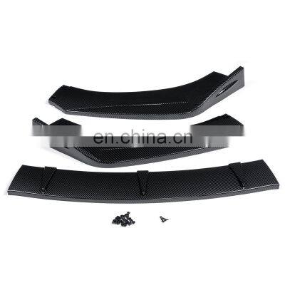 Auto Accessories New Style Front Bumper Lips Universal, Carbon Fiber Color Universal Front Lips For All Coupes And Sedans photo-2