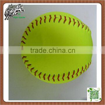 PU Baseballs leather 12 inch high quality Slowpitch softball