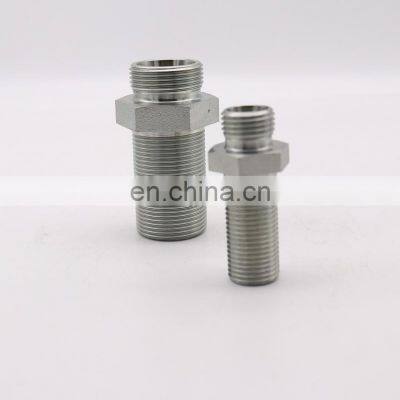 (QHH3748.2 SV) Straight fittings Bulkhead Connector carbon steel pipe fitting  ISO9001