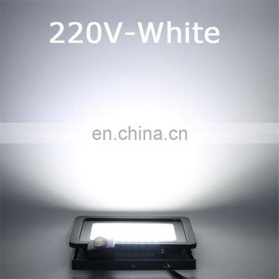 10W 20W 30W 50W 100W Induction With Adjustable PIR Sensor Aluminum Outdoor Reflector Floodlight photo-3