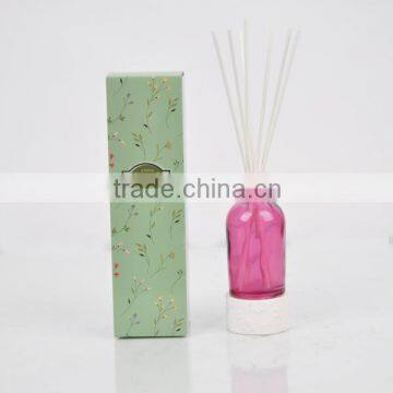 100ml Home fragrance Aroma Reed Diffuser with glass bottle with ribbon SA-2033