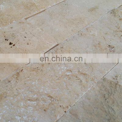 Customizable New Fashion Luxury Model Premium Quality Light Travertine Split Face Tile Made in Turkey CEM-SF-01-15 photo-4