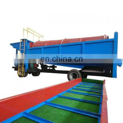 Movable type mobile gold soil washing machine price for Ghana