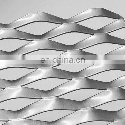 Aluminium Expanded Metal Mesh Outdoor Cladding Factory Price