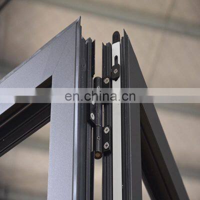 Australia AS2047 Standard Aluminium Corner Joint Bi Folding Door Double Tempered Glass Folding Door photo-2