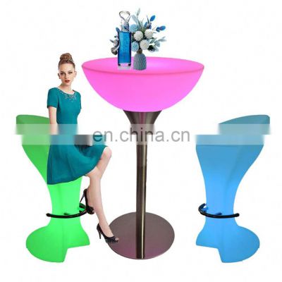 LED bar table with ice bucket/nightclub led wine table/bar furniture