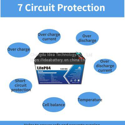 12V 12.8V10Ah Rechargeable Lead Acid Replacement RV Marine LiFePO4 Lithium Ion Battery Packs photo-2
