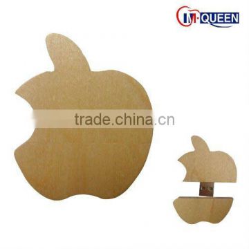 Wooden Apple USB flash disk