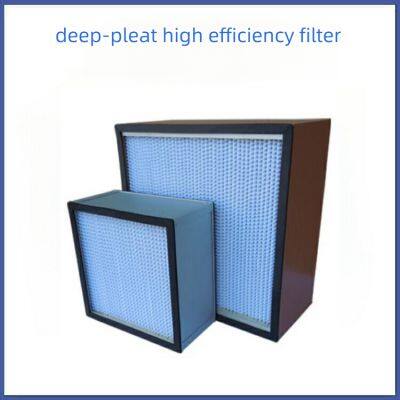 Galvanized frame paper partition high-efficiency filter