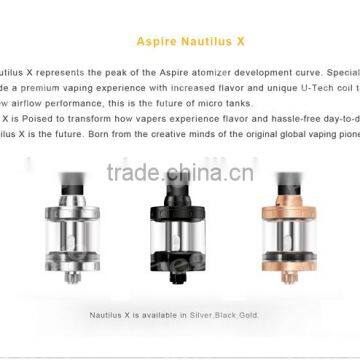 2016 Aspire New X Tank U-Tech coils 2ml Nautilus X Cartomizer,Aspire Nautilus X Tank