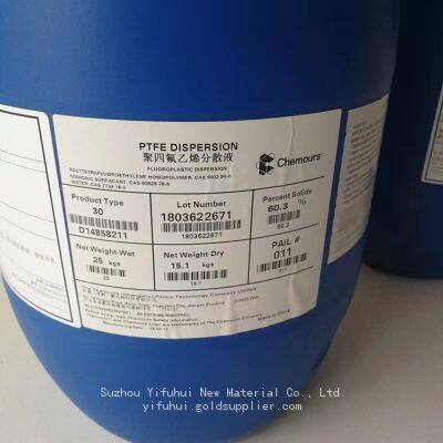 PTFE dispersion emulsion disp 30 for non-stick coatings