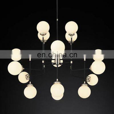 Modern luxury american design blown glass  chandelier for living room or large home