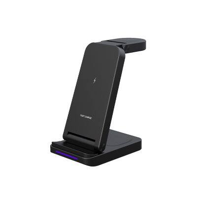 Factory Wholesale Magnetic Wireless Charger 3 in 1 Foldable Multi-Function Magnetic Wireless Charging Station