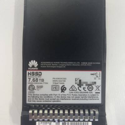 02352WEW/STLZE6SSD7680  OceanStor5310/5510V5 7.68TB SSD SAS(2.5