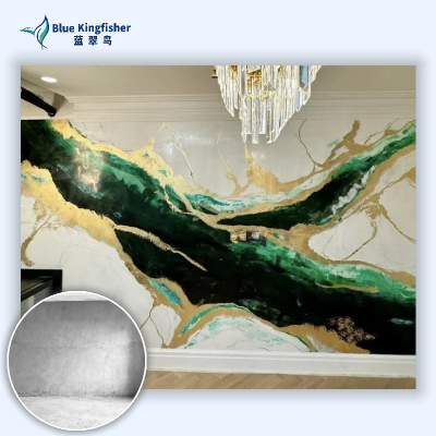 Chinese Blue Kingfisher производит венецианский штукатурный материал, подходящий для легкоруксого внутреннего декора